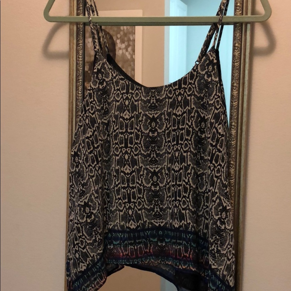 Multi colored loose flowy top